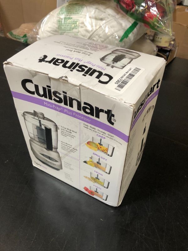 Photo 1 of Cuisinart Food Processor, Mini-Prep 3 Cup, 24 oz, Brushed Chrome and Nickel, DLC-2ABC