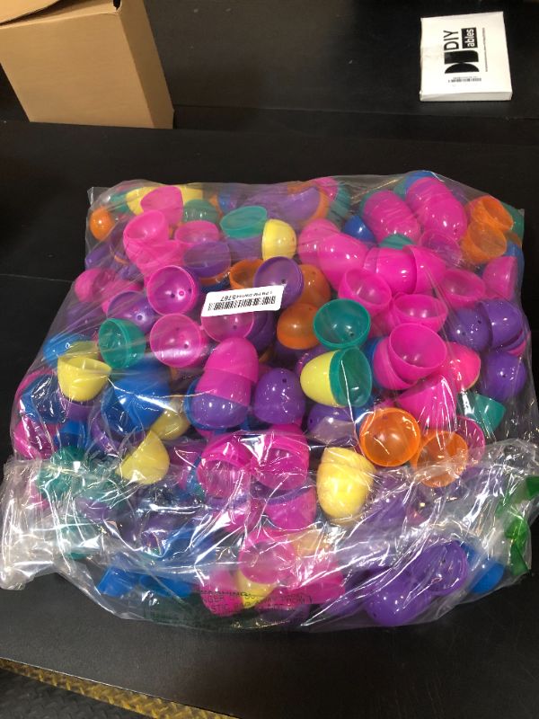 Photo 1 of The Dreidel Company Fillable Easter Eggs 2.3" (200 Pack) with Hinge Bulk Colorful Bright Plastic Easter Eggs, Perfect for Easter Egg Hunt, Suprise Egg, 2.3" Assorted Colors (200-Pack)