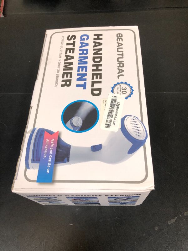 Photo 1 of BEAUTURAL Steamer for Clothes, Portable Handheld Garment Fabric Wrinkles Remover, 30-Second Fast Heat-up, Auto-Off, Large Detachable Water Tank