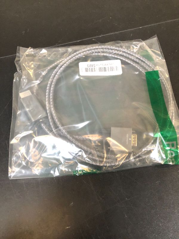 Photo 1 of HDMI to VGA Adapter Cable 6FT [Metal Case, Nylon Cable] 1080P@60Hz HDMI Male to VGA Male Uni-Directional Braided Cord for Computer, Laptop, Monitor, Roku, Xbox, Graphics Card More