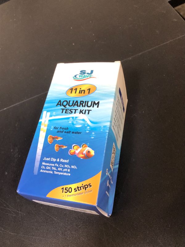 Photo 1 of 11 in 1 Aquarium Test Kit - Fish Tank Water Testing Kits with Ammonia Test Strips for Freshwater and Saltwater & eBook | Includes 50 Ammonia Strips, Thermometer, & Test Kit for Ponds & All Fish Tanks
