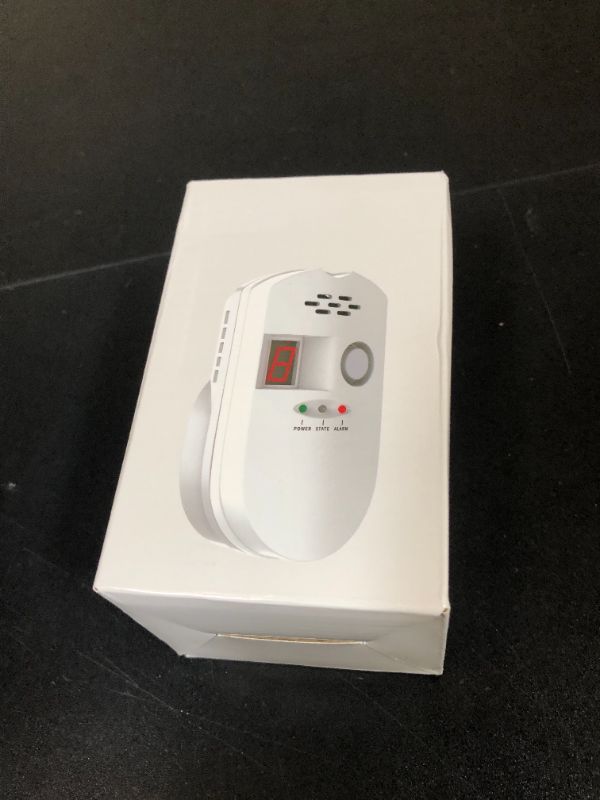 Photo 1 of HSTMYFS Natural Gas Leak Detector, Plug-in Propane Natural Gas Detector for Home Kitchen RV, Combustible & Explosive Gas Alarm for LPG, LNG, Methane