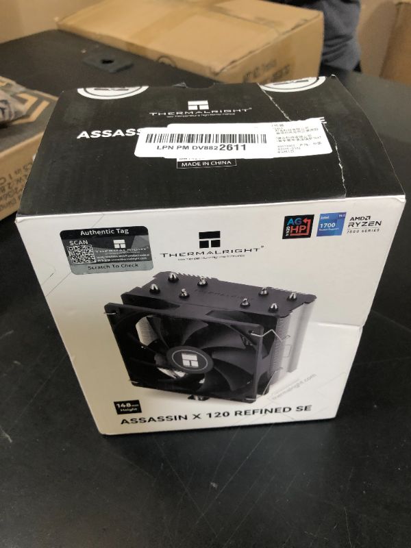 Photo 1 of Thermalright Assassin X120 Refined SE CPU Air Cooler, 4 Heat Pipes, TL-C12C PWM Fan, Aluminium Heatsink Cover, AGHP Technology, for AMD AM4/AM5/Intel LGA 1150/1151/1155/1200/1700/1851(AX120 R SE)