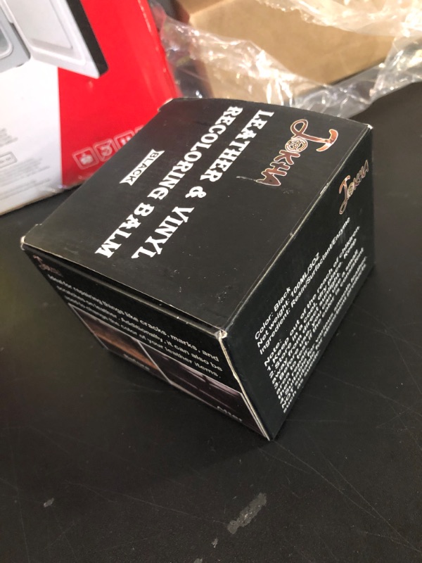 Photo 1 of Fidensis Black Leather Recoloring Balm, leatherDye, Leather Repair Kit for Furniture
