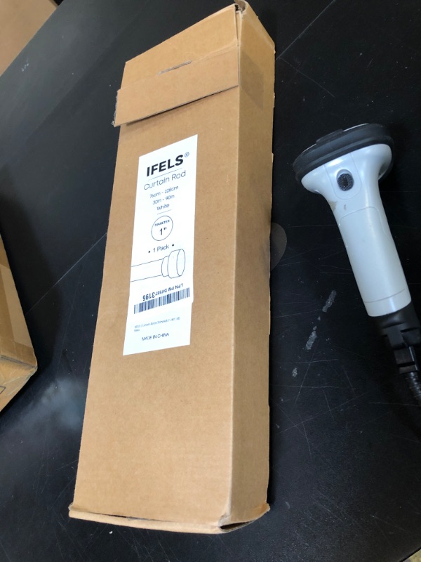 Photo 1 of IFELS Heavy Duty Curtain Rods for Windows 48 to 84 Inch, 1 Inch Adjustable White Curtain Rod Set with Easy Installation and Modern Design (A1,White,30-90")