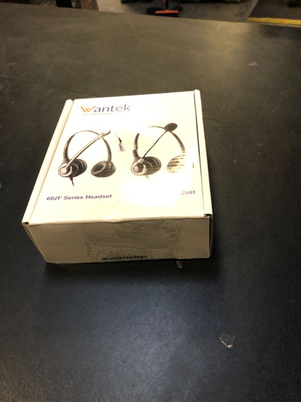 Photo 1 of Wantek Corded USB Headsets Mono with Noise Cancelling Mic and in-line Controls, UC Business Headset for Skype, SoftPhone, Call Center, Crystal Clear Chat, Super Lightweight, Ultra Comfort (UC600)