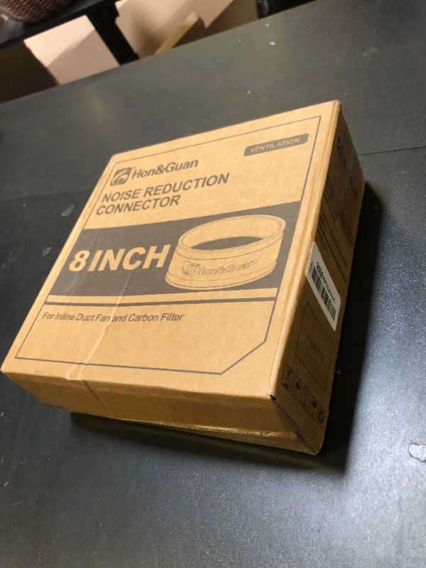 Photo 1 of Hon&Guan 8 Dust Collection Fittings Rubber Noise Reduction Clamp for 8 Inch PVC Pipe/HVAC Inline Duct Fans and Carbon Filters/Duct Reducer