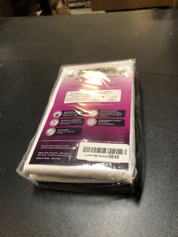 Photo 1 of Set of 4 Standard/Queen AllerEase Pillow Protectors - Temperature Balancing, Allergist Recommended - Premium Breathable, Zippered Protectors