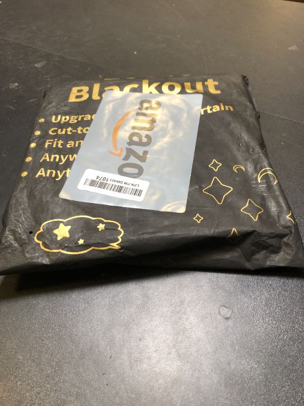 Photo 1 of LUCMO Blackout Blinds 138" x 57", 100% Blackout Curtains for Window, No Drill Portable Blackout Shades Film for Bedroom, Cut to Any Size, Nursery Black Out Blinds for Baby Travel Temporary