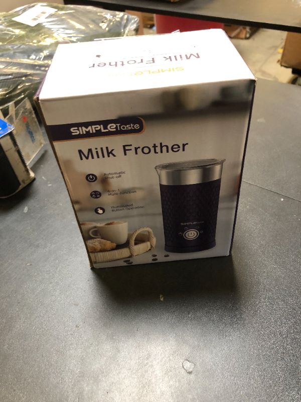 Photo 1 of SIMPLETASTE Milk Frother, 4-in-1 Electric Milk Steamer, Automatic Warm and Cold Foam Maker and Milk Warmer for Latte, Cappuccinos, Macchiato