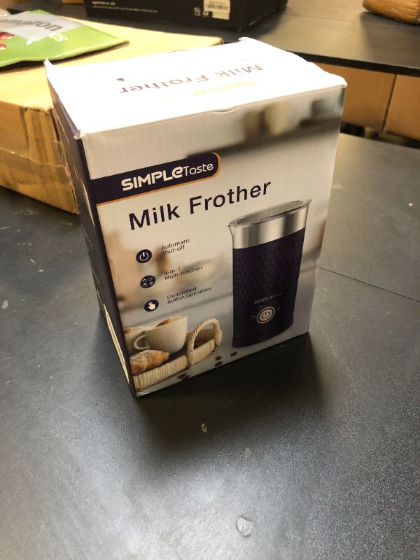 Photo 1 of SIMPLETASTE Milk Frother, 4-in-1 Electric Milk Steamer, Automatic Warm and Cold Foam Maker and Milk Warmer for Latte, Cappuccinos, Macchiato
