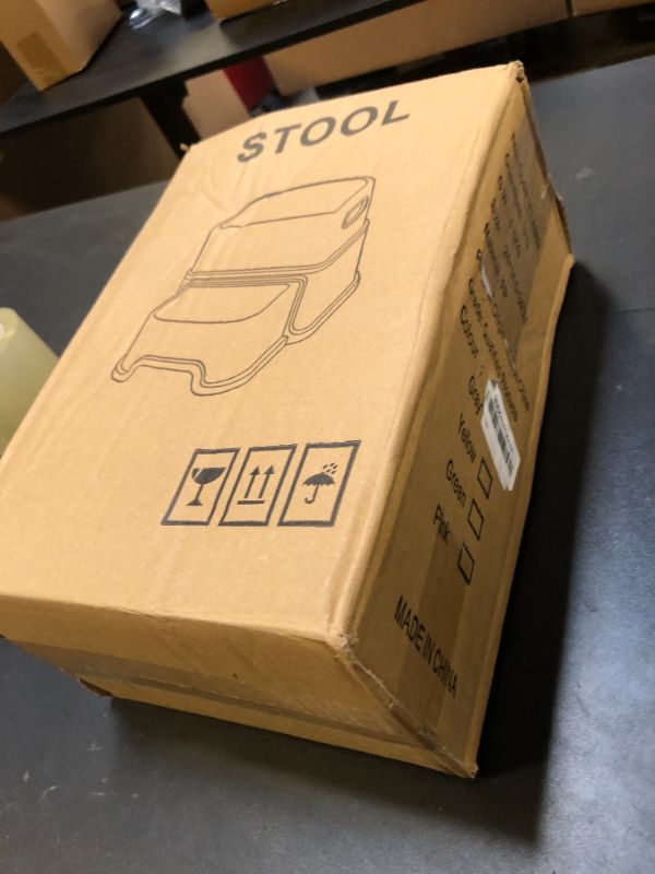 Photo 1 of Toddler Step Stool, 2 Step Stool for Kids with Anti-Slip Surface and Rubber Bottom, Kids Step Stool Poop Stool for Toilet Potty Training, Bathroom, Kitchen (Include 2 Ducks)