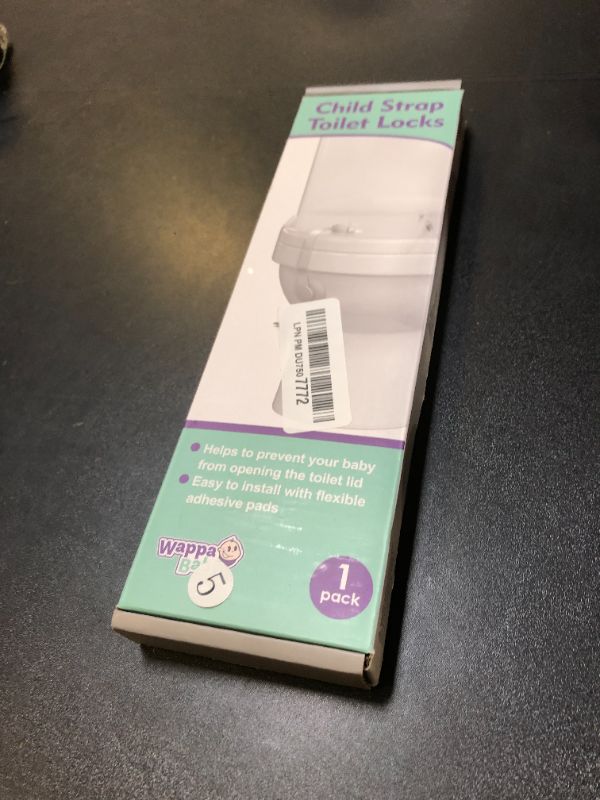 Photo 1 of Baby Toilet Lock Strap (1-Pack) - Baby Proof Straps with Innovate Flexible Adhesive Discs, Dual-Lock System for Extra Child Safety, Fits Most Toilets, Easy Installation, No Tools Needed