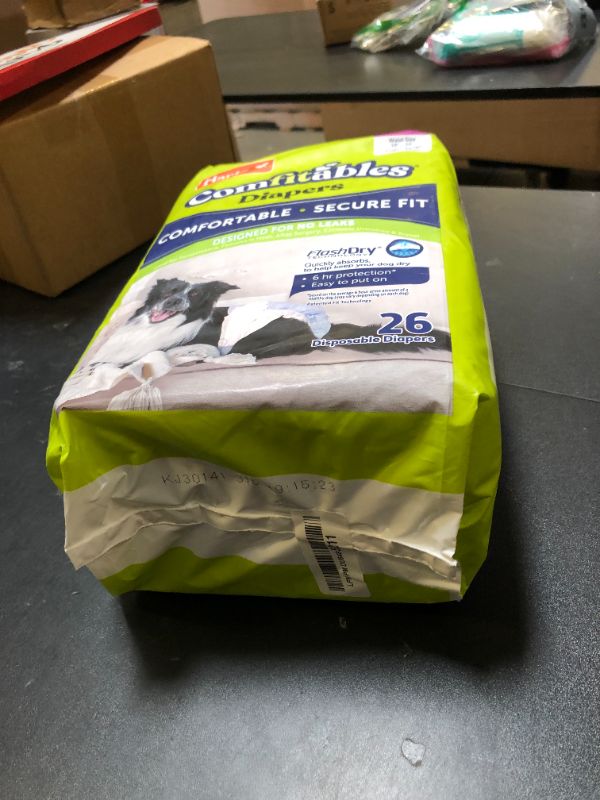 Photo 1 of New! Hartz® Comfitables® Disposable Dog Diapers, Size Large 26 Count, Comfortable & Secure Fit, Easy to Put On, Super Absorbent Male and Female Diaper