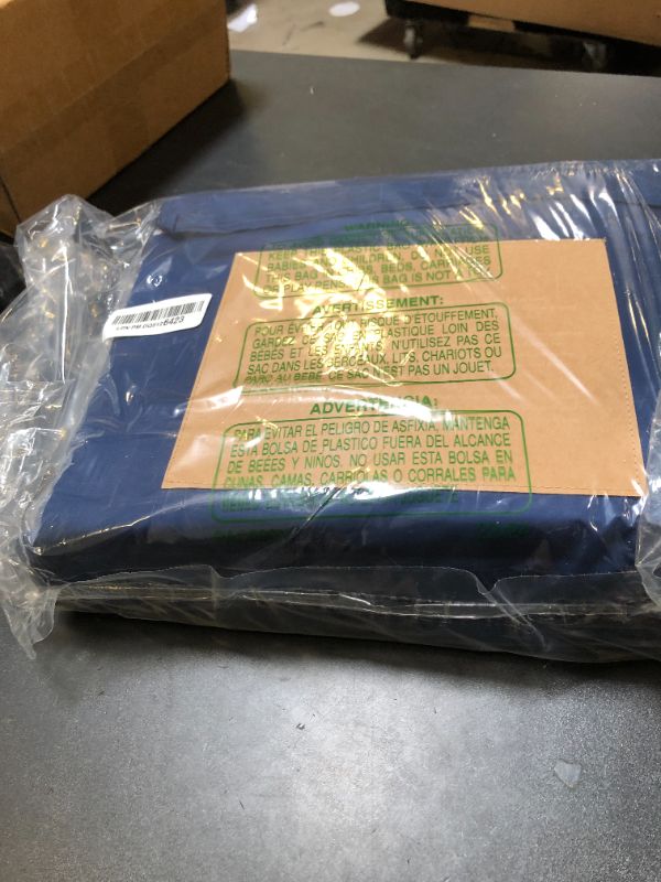 Photo 1 of Bare Home 100% Rayon Made from Bamboo Luxury Full Sheet Set - 4 Piece Bedding Set - Deep Pockets - Cooling Sheets - Breathable - Easy Fit - Soft Bedding Sheets & Pillowcases (Full, Dark Blue)