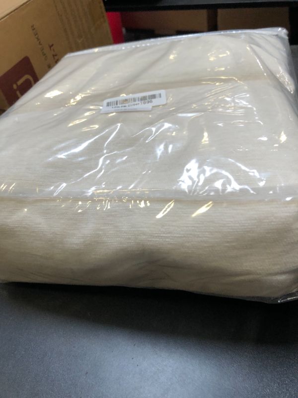 Photo 1 of MYSKY HOME Pet-Friendly Couch Cover - Beige Chenille, 3-Cushion, L-Shape, 91" x 150"