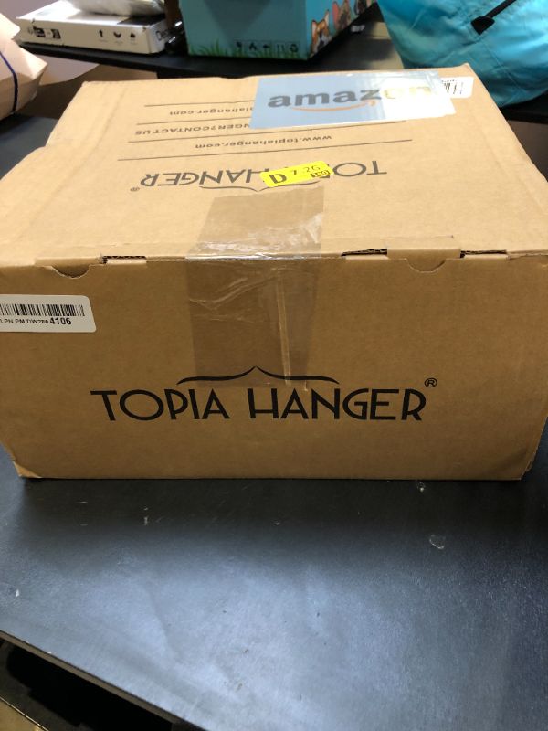 Photo 1 of TOPIA HANGER Wooden Coat Hangers 30 Pack, Black Wood Suit Hangers with Non Slip Pants Bar, 360° Swivel Hook and Shoulder Notches for Camisole, Jacket, Pants, Smooth Finish Clothes Hangers -CT34B30
