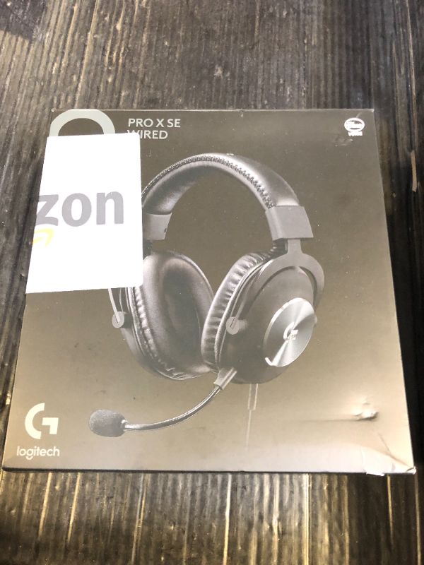 Photo 1 of Logitech G Pro X SE Wired Gaming Headset: Blue VO!CE Detachable Boom Mic, DTS 7.1, 50 mm Drivers, USB/3.5mm Aux, USB DAC Included, for PC, Xbox, PS5, PS4 - Black