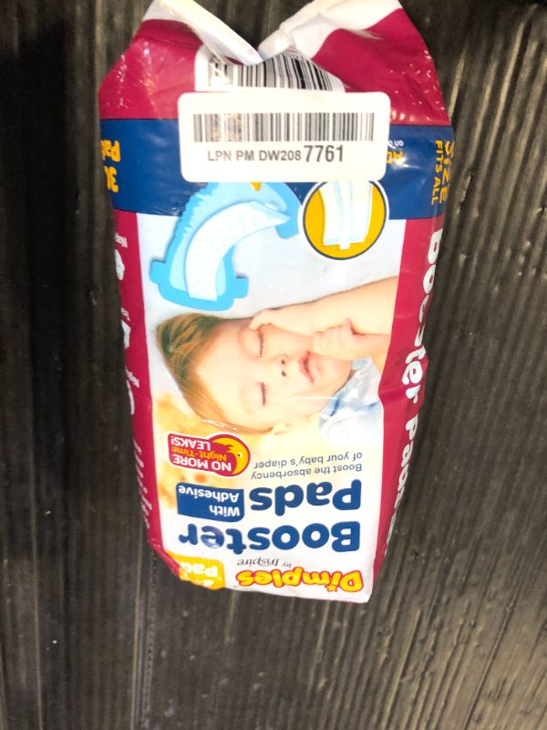 Photo 1 of Inspire Dimples Booster Pads, Baby Diaper Doubler with Adhesive - Boosts Diaper Absorbency - No More leaks 30 Count (with Adhesive for Secure Fit) (30 Count)