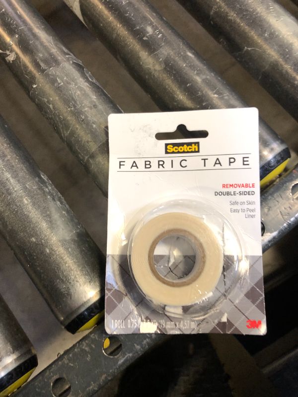 Photo 1 of Scotch Removable Fabric Tape, 3/4 in x 180 in, 1-Roll, Removable and Double Sided