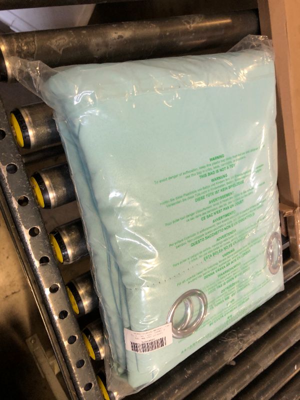 Photo 1 of NICETOWN Aqua Blue 100% Blackout Curtain Set, Thermal Insulated & Energy Efficiency Window Draperies for Guest Room, Full Shading Panels for Shift Worker and Light Sleepers, 52W x 84L, 2 PCs