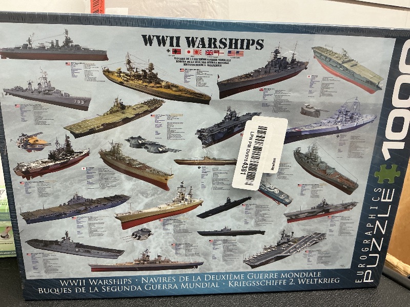Photo 1 of 1000 piece puzzle ww2 warships 