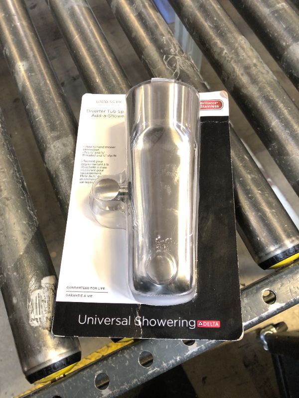 Photo 1 of Delta Faucet U1010-SS-PK Diverter Tub Spout, Stainless,.5, 0.5