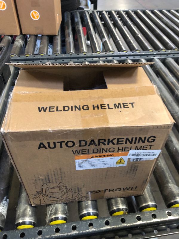 Photo 1 of TRQWH Welding Hood Auto Darkening Welding Helmet with Light True Color 1/1/1/2 Top Optical Clarity Wide Shade 9-13 Welding Mask with Grinding Weld Helmet (KTS-HD104)