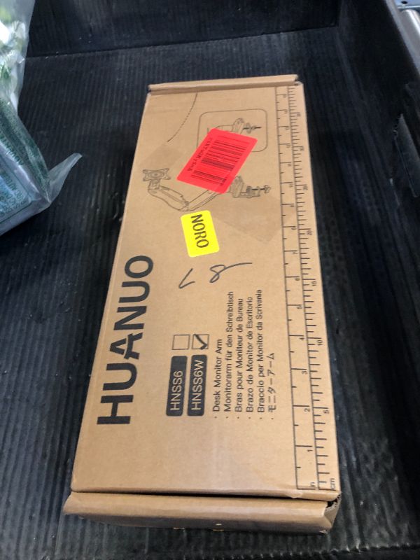 Photo 1 of HUANUO Single Monitor Mount, 13 to 32 Inch Gas Spring Monitor Arm, Adjustable Stand, Vesa Mount with Clamp and Grommet Base - Fits 4.4 to 19.8lbs LCD Computer Monitors