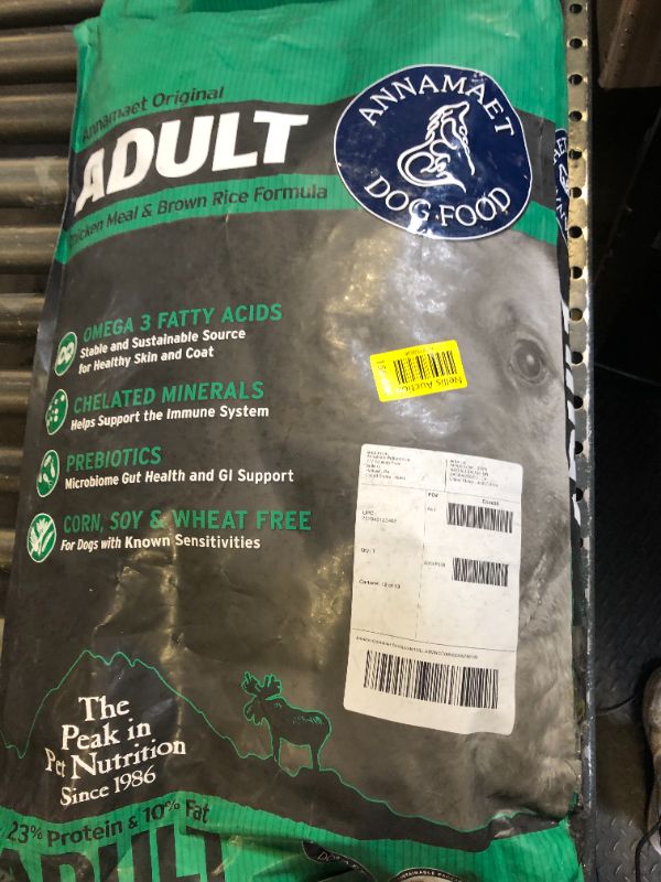 Photo 1 of Annamaet Original Adult Formula Dry Dog Food, 23% Protein (Chicken & Brown Rice), 40-lb bag