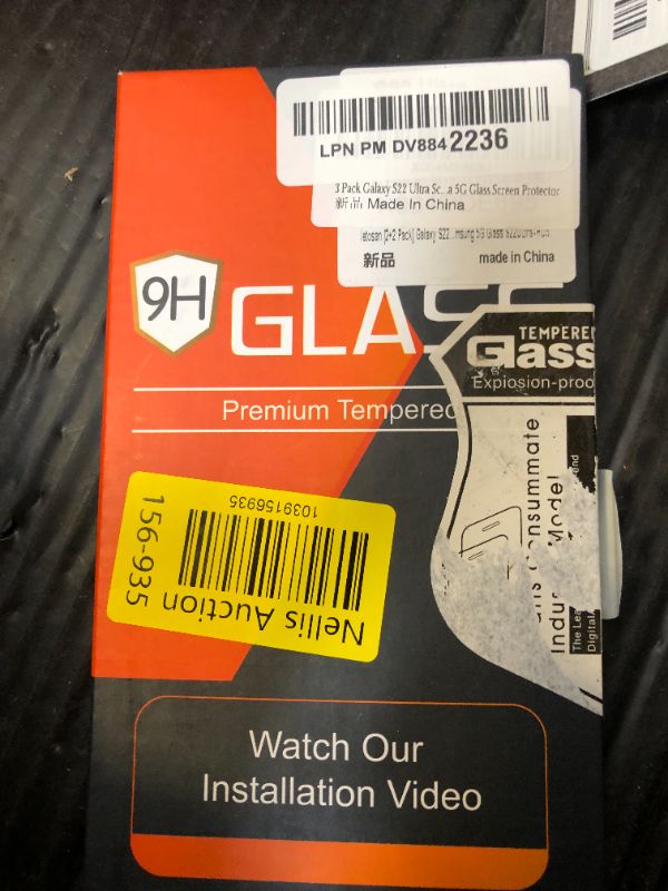 Photo 1 of [2+2 Pack] Screen Protector for Samsung Galaxy S22 Ultra 5G, 9H Tempered Glass, Ultrasonic Fingerprint Support, 3D Curved, HD Clear, Bubble-Free for Galaxy S22 Ultra Glass Screen Protector