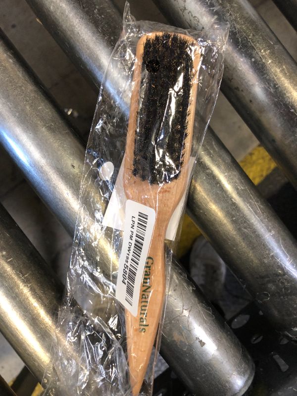 Photo 1 of GranNaturals Boar Bristle Slick Back Hair Brush for Sleek Ponytail Bun & Smoothing Baby Hairs, Flyaways, Edge Control - Backcombing & Teasing Hairbrush with Wide Rat Tail for Sectioning & Parting