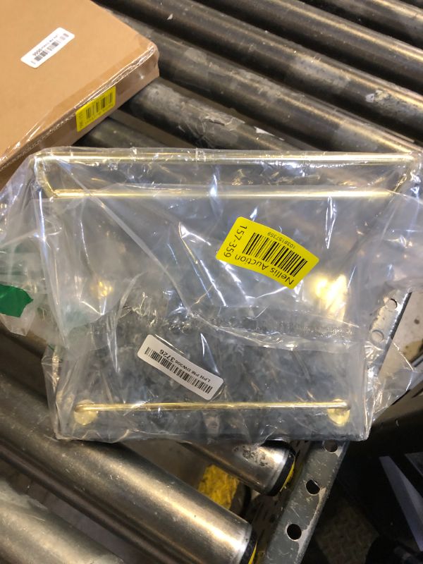 Photo 1 of MyGift Modern Marble Cookbook Stand, Kitchen Countertop Recipe Holder Stand with Brass Tone Metal Rail