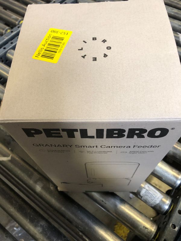 Photo 1 of PETLIBRO Automatic Cat Feeder with Camera, 1080P HD Video with Night Vision, 5G WiFi Pet Feeder with 2-Way Audio, Low Food & Blockage Sensor, Motion & Sound Alerts for Cat & Dog Single Tray