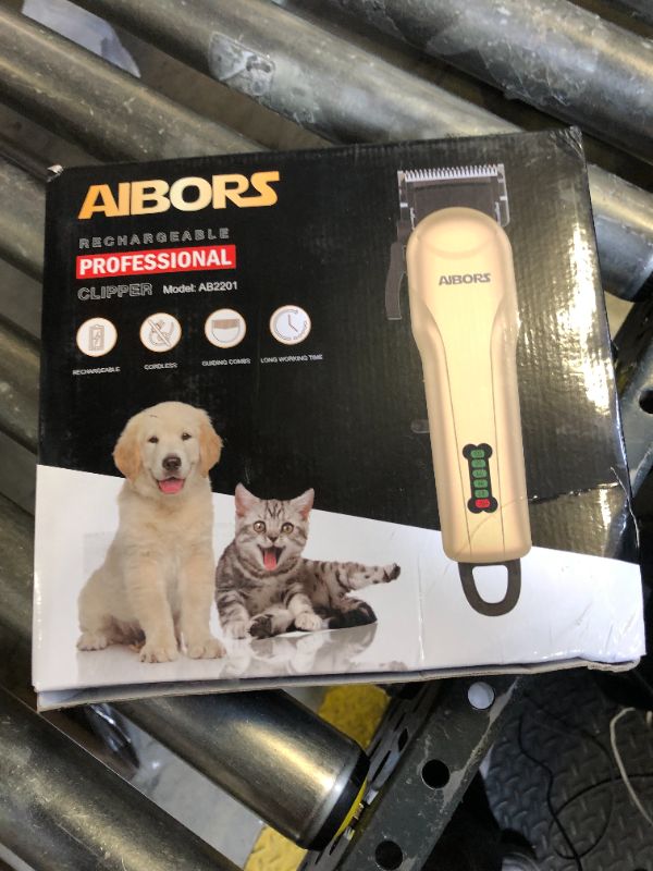 Photo 1 of Dog Clippers for Thick Coats Heavy Duty Low Noise Rechargeable Cordless Pet Hair Grooming Clippers, Professional Dog Grooming Kit Dog Trimmer Shaver for Small Large Dogs Cats Pets