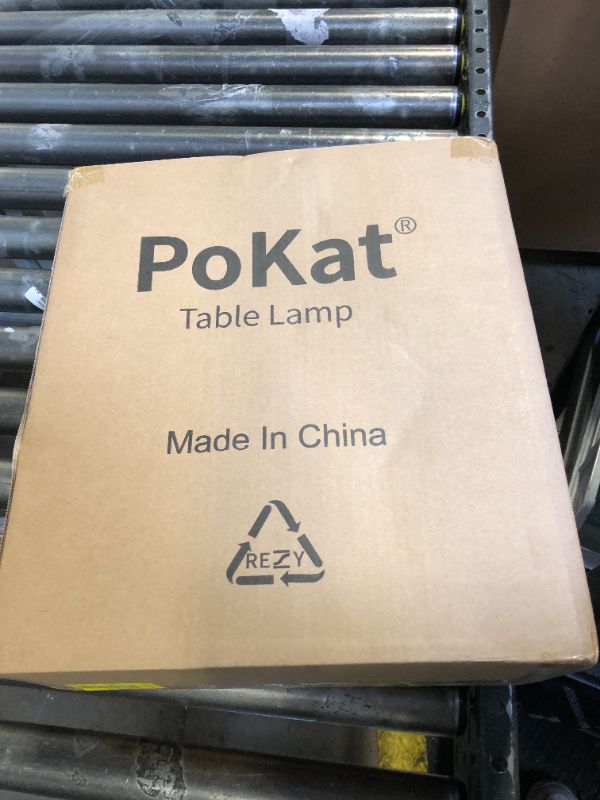 Photo 1 of PoKat 23" Modern Ceramic Table Lamp Set of 2 for Living Room White Desk Lamps for Bedroom Farmhouse Bedside Nightstand Bedside Lamp End Table Lamps Beige