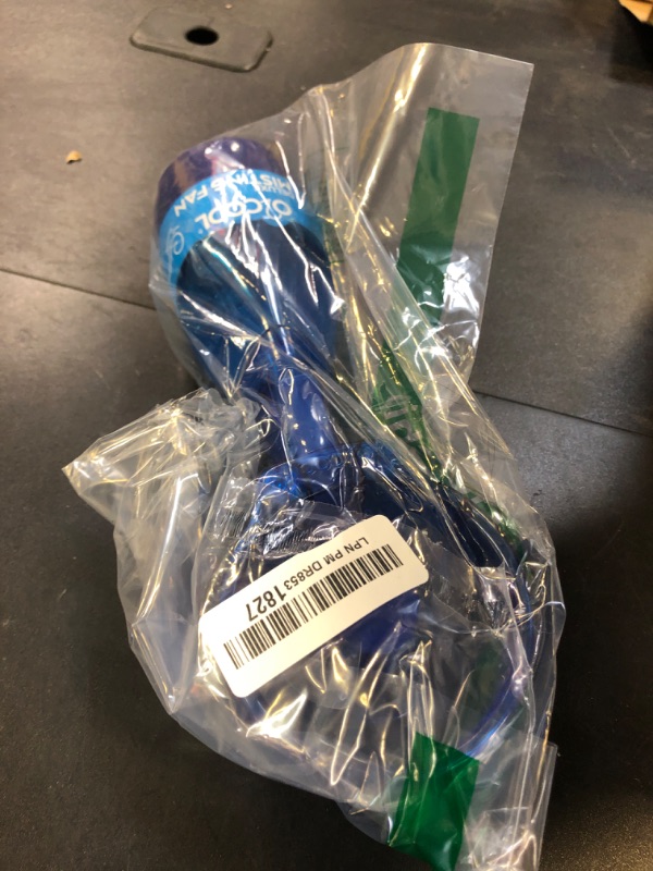 Photo 1 of O2COOL Deluxe Handheld Battery Powered Water Misting Fan (Dark Blue)