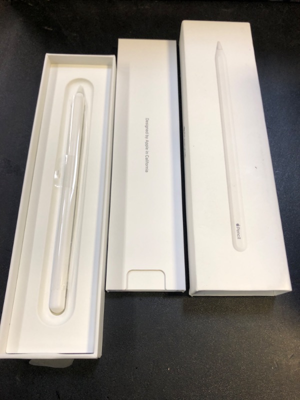 Photo 1 of Apple Pencil (2nd Generation): Device Compatibility Check Required - Pixel-Perfect Precision, Perfect for Note-Taking, Drawing, and Signing documents. Attaches, Charges, and Pairs magnetically.