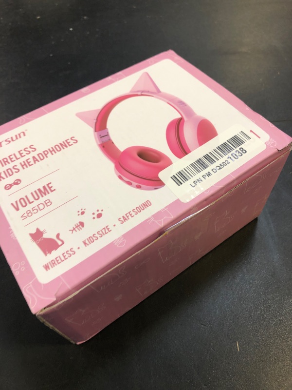 Photo 1 of gorsun Kids Bluetooth Headphones, Portable Wireless Headset for Kids, Bluetooth 5.3, Over-Ear Toddler Headphones with Microphone, 85dB Volume Limited, 40 Hours Playtime (Pink)