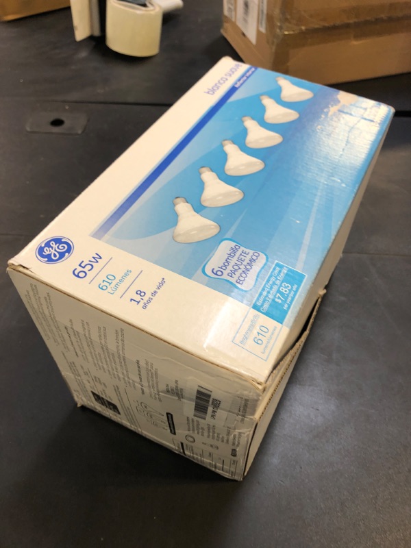 Photo 1 of GE Lighting 65-Watt, 580-Lumen, BR40, Floodlight Bulb, Soft White - 6 Pack