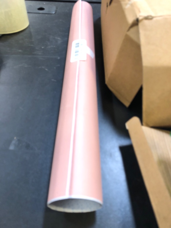 Photo 1 of Dimoon 236''x17.7'' Pink Peel and Stick Wallpaper Contact Paper Modern Self Adhesive Wall Paper Removable Renter Friendly Textured Solid Color Shelf Cabinet Vinyl Roll (236''x17.7'',Rose Pink)