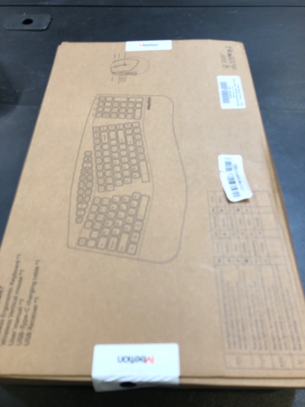 Photo 1 of MEETION 2025 Upgrade Ergonomic Keyboard and Mouse, Multi-Device Bluetooth Keyboard and Mouse, 3 DPI Adjustable Full-Sized Wireless Keyboard and Mouse, for PC/Computer/Laptop/Window, Black
