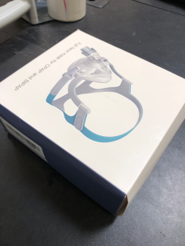 Photo 1 of TMS Comfort Series Nasal CPAP Mask Full Face - Reusable CPAP Supplies - Covers Nose and Mouth - Includes Headgear, Frame, Elbows and Full Face Mask Cushion