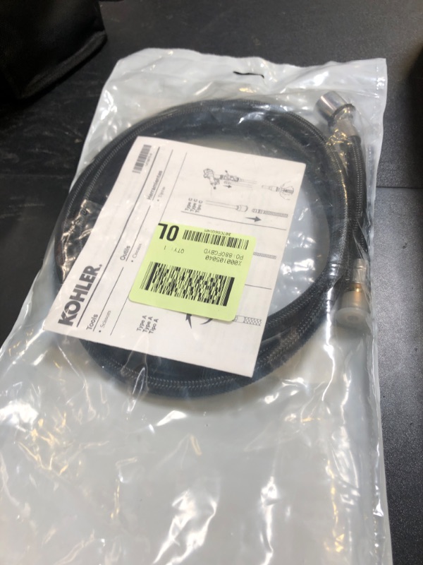 Photo 1 of KOHLER 1222880-BC Genuine Part Hose Kit, Bright Chrome