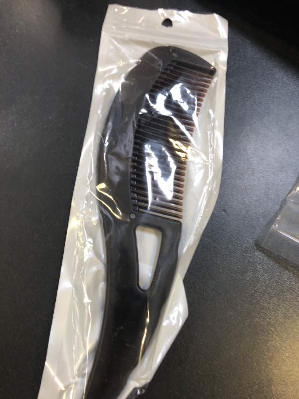 Photo 1 of Dandruff Comb Fine Tooth Brown Scalp Detox Comb Lice for Women, Men & Kids Scalp Massage, Detoxing & Sweep Tool for Hair Care