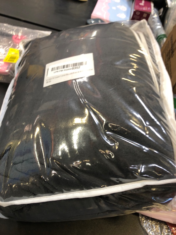 Photo 1 of DUODUO Heated Electric Blanket 72"x84" Full Size Warm Coral Fleece with 4 Heat Settings & 10 Hours Auto Shut Off Overheating Protectsion - Black