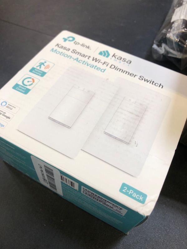 Photo 1 of Kasa Smart Motion Sensor Switch, Dimmer Light Switch, Single Pole, Needs Neutral Wire, 2.4GHz Wi-Fi, Compatible with Alexa & Google Assistant, UL Certified, No Hub Required(ES20MP2) White 2-Pack
