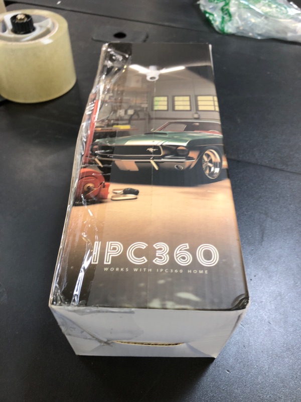 Photo 1 of Wireless Security Camera Light Works with Alexa,Super Bright 30W 3000Lumens Garage Light with Wired Socket and 128g TFcard, WiFi 360 PTZ Smart AI Human Detection Cam,Two-Way Audio,Color Night Vision