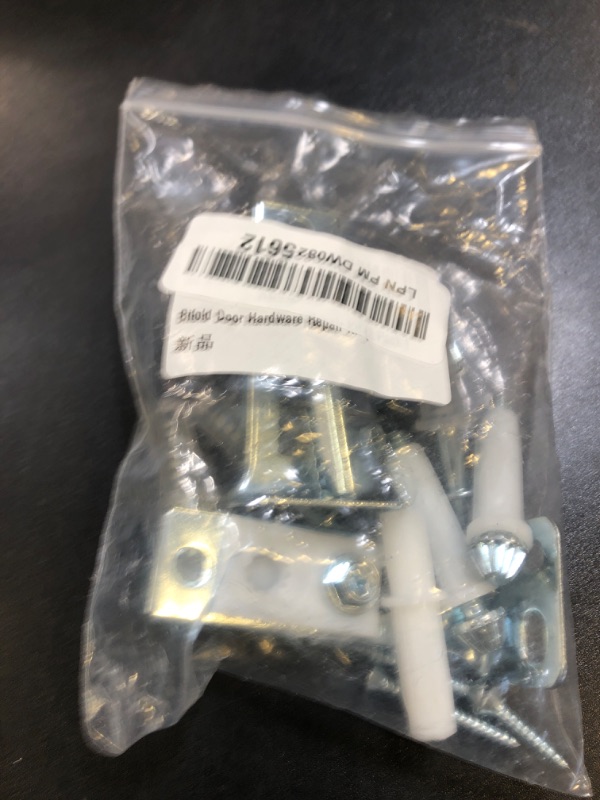 Photo 1 of AWDIA Bifold Door Hardware Repair Kit for 7/8" to 1" Sliding Door Track, Bifold Closet Door Hardware Kit Include Top & Bottom Bracket, Guide Wheel and Pivot, Folding Door Hardware Replacement (2 Pack)