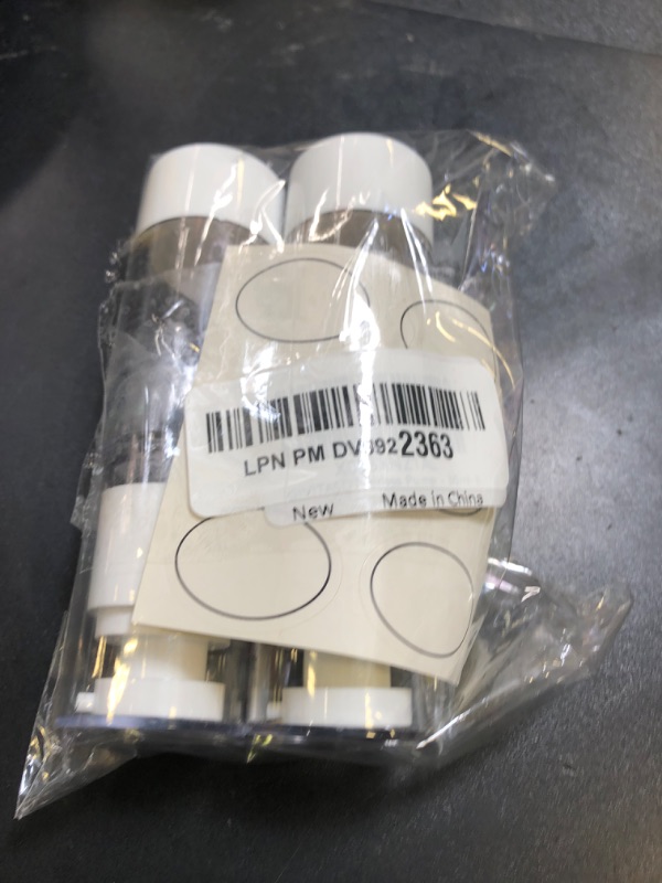 Photo 1 of 1OZ/30ML Airless Pump Bottles, 3 Pack Lotion Dispenser Travel Size Pump Bottles, Vacuum Cosmetic Travel Bottle for Lotion, Creams, Foundation, Cosmetic, with Labels, Wooeden Stick